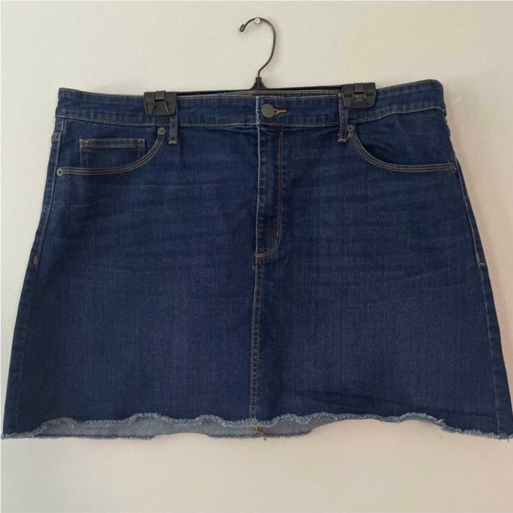Universal Thread Blue Stretch Jean Skirt Plus Size 20W bin 1D